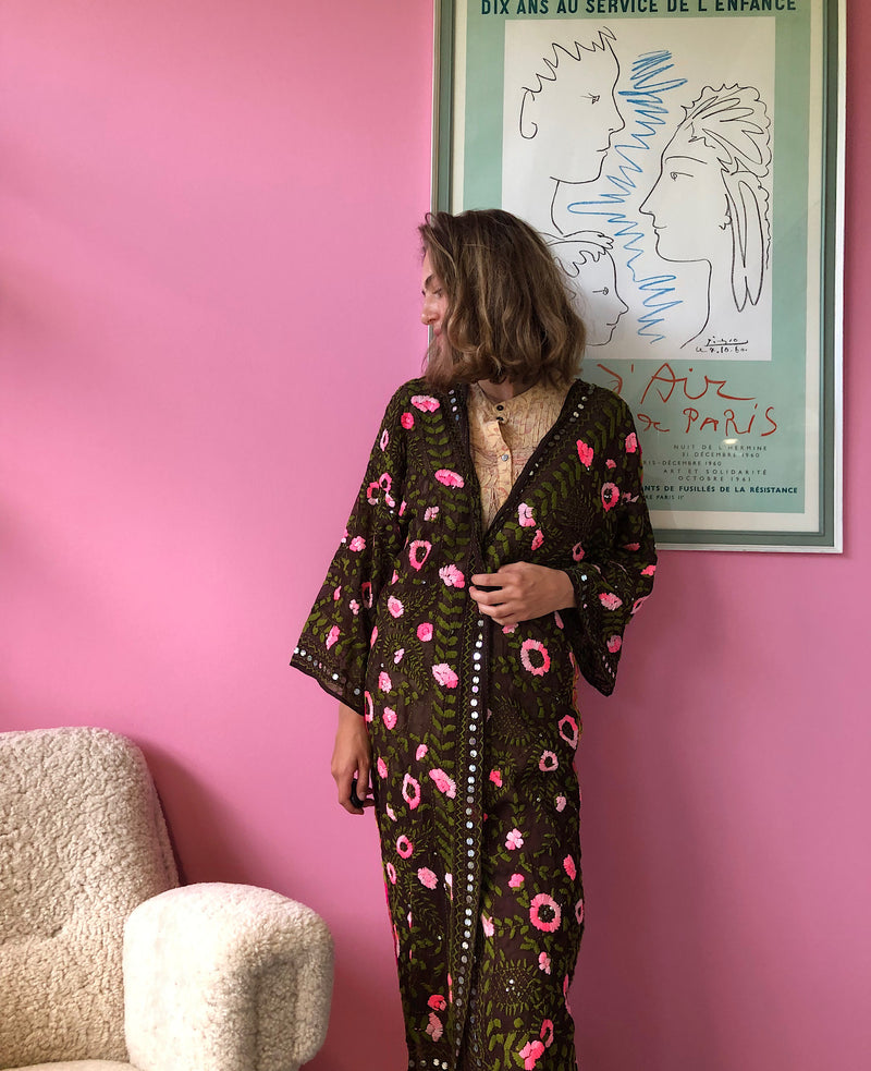 Chennai Embroidery Long Kimono (Onesize) - Sissel Edelbo * No 201