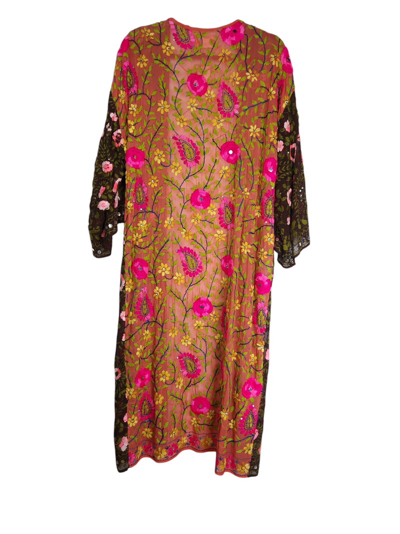 Chennai Embroidery Long Kimono (Onesize) - Sissel Edelbo * No 201