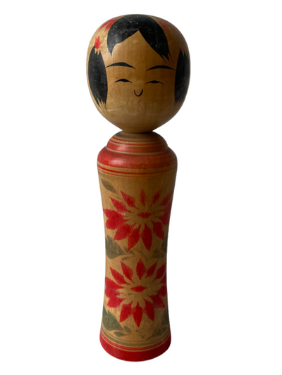 Kokeshi dukke (Japansk, vintage) * No 63 (H: 21 cm) - Signeret