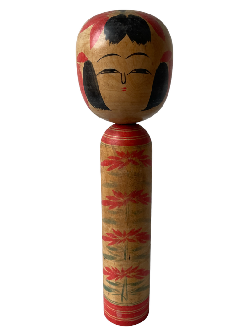 Kokeshi dukke (Japansk, vintage) * No 76 (H: 22 cm) - Signeret