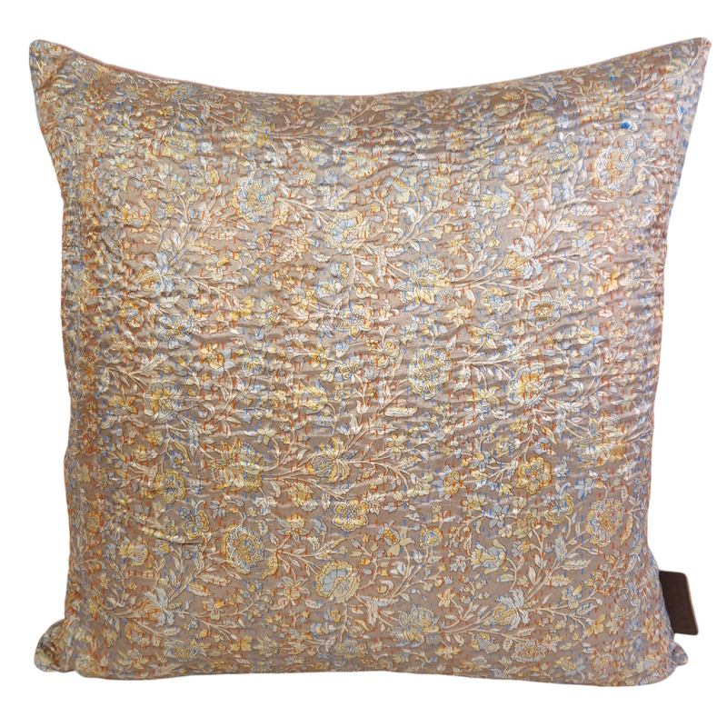 Pudebetræk (50x50 cm) * Sari, Silke/velour * No 107-8
