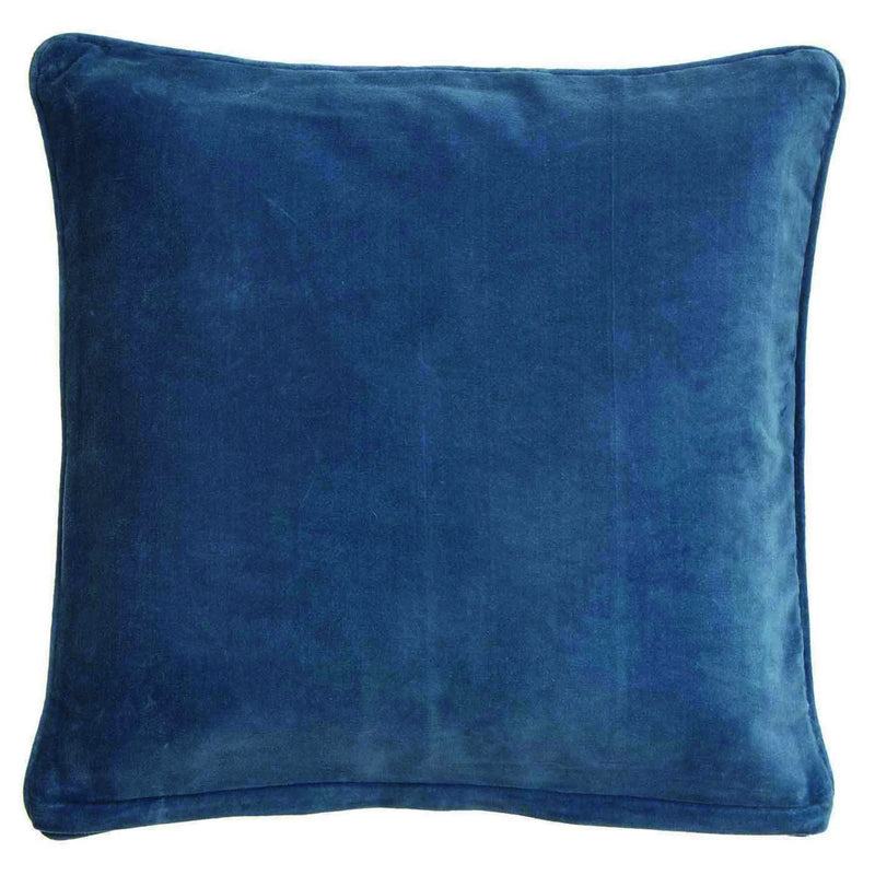 Pudebetræk (50x50 cm) * Velour - China Blue